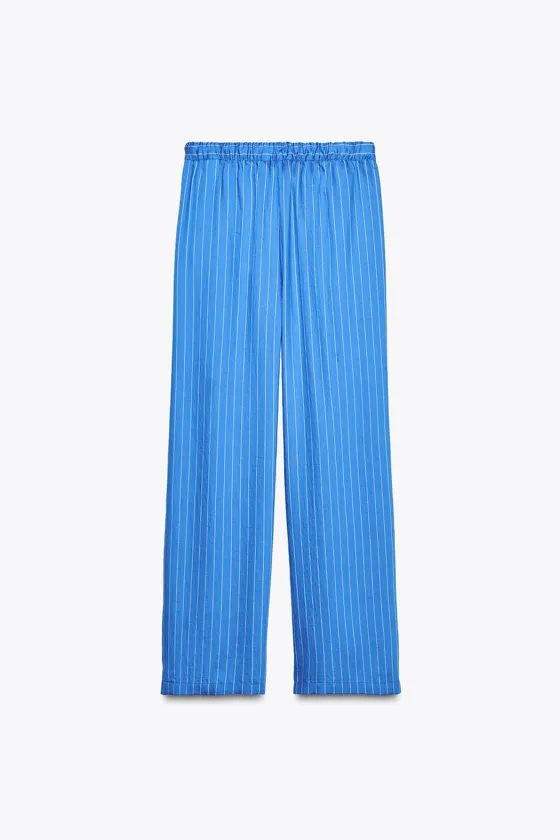 БРЮКИ В ПИЖАМНОМ СТИЛЕ В ПОЛОСКУ — ZW COLLECTION