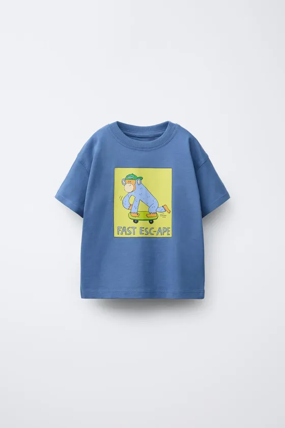 ФУТБОЛКА С АНИМАЛИСТИЧЕСКИМ ПРИНТОМ