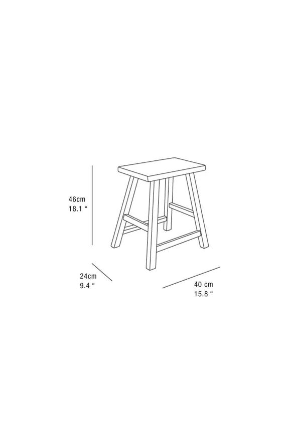 Taburet elk wood