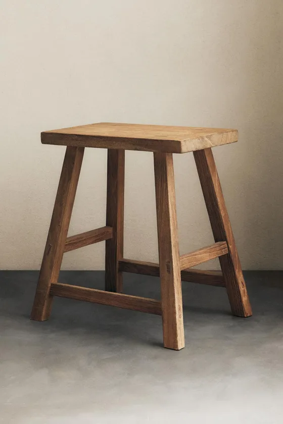 Taburet elk wood