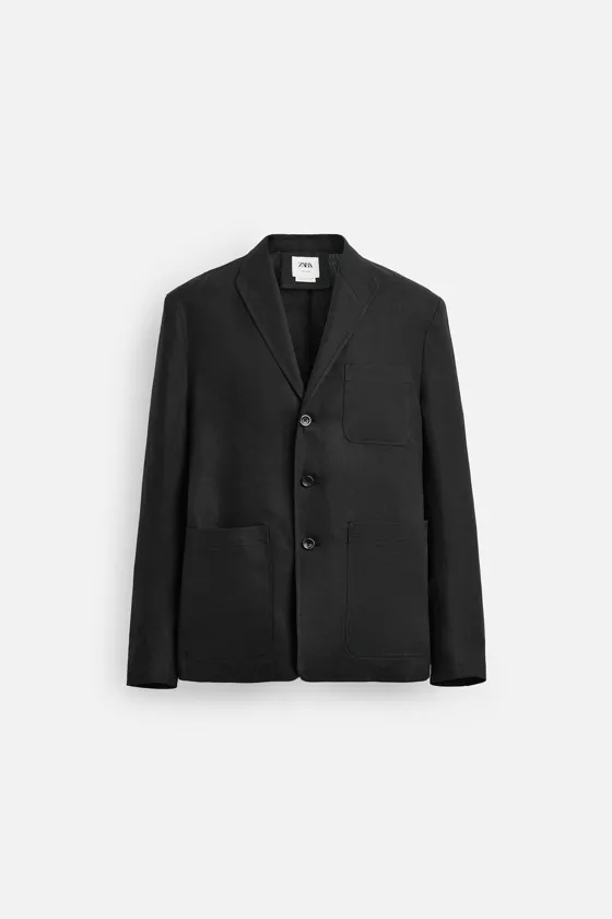КОСТЮМНЫЙ БЛЕЙЗЕР RELAXED FIT ИЗ 100% ЛЬНА