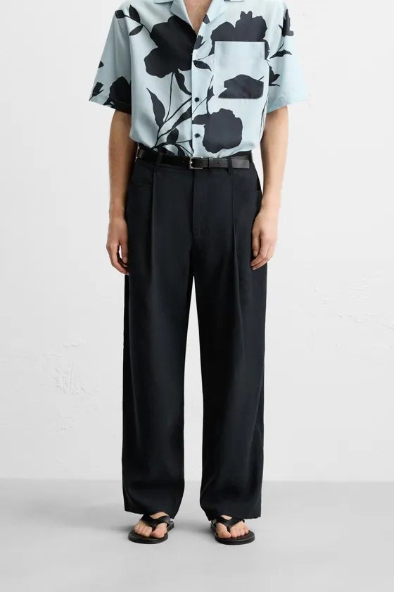 БРЮКИ RELAXED FIT СО СКЛАДКАМИ