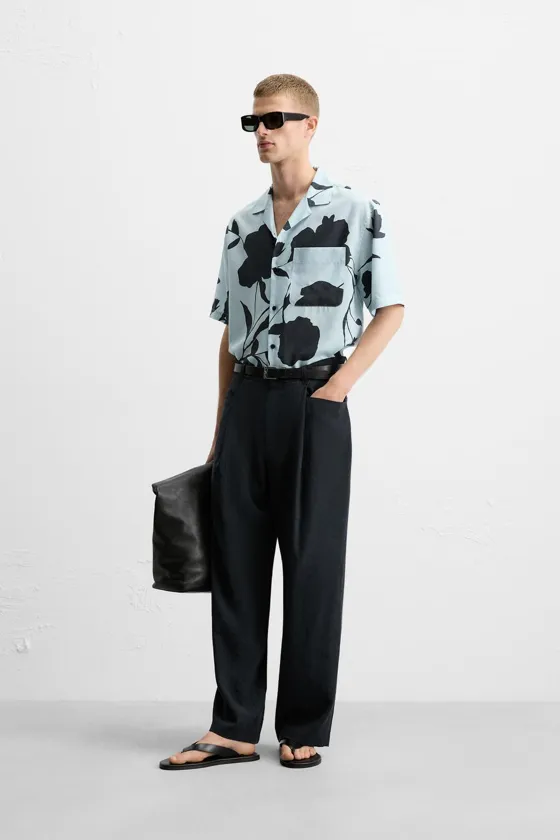 БРЮКИ RELAXED FIT СО СКЛАДКАМИ