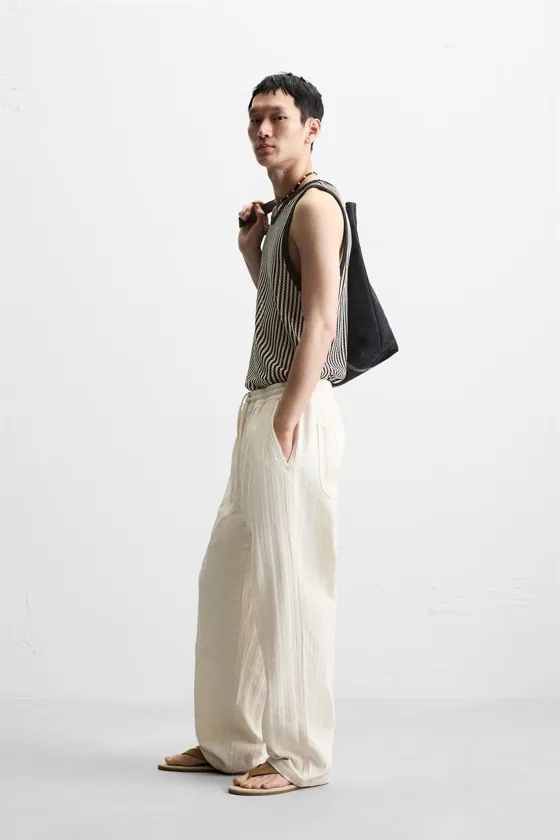 БРЮКИ JACQUARD В ПОЛОСКУ