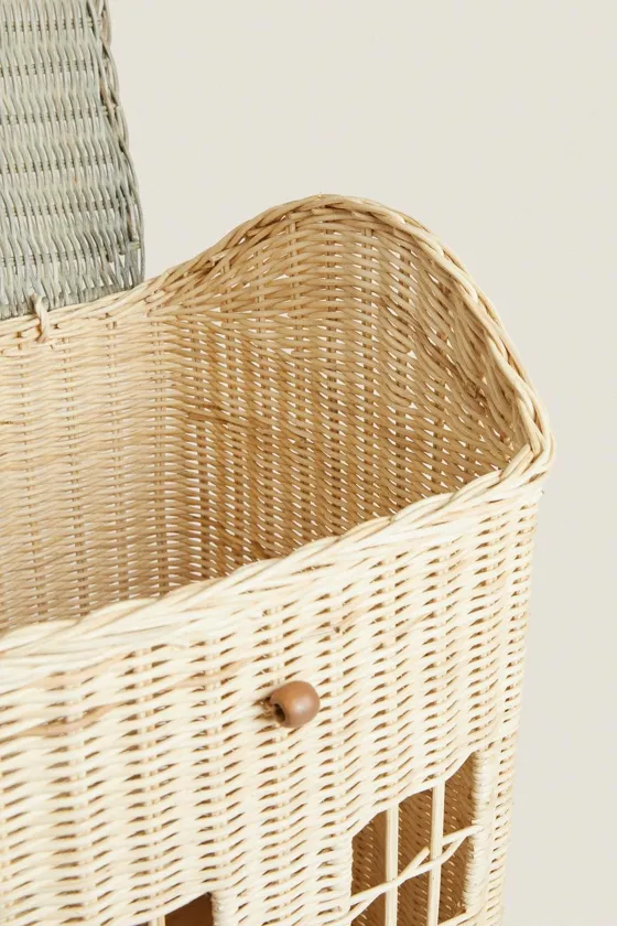 Детская корзина из ротанга для игрушек
