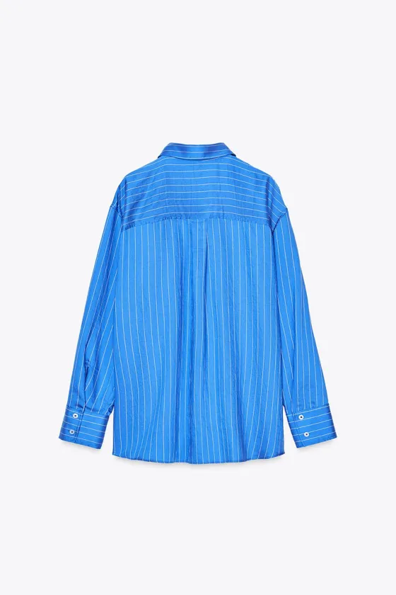 РУБАШКА ОВЕРСАЙЗ В ПОЛОСКУ — ZW COLLECTION