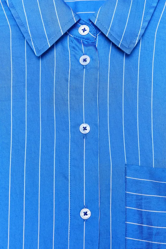 РУБАШКА ОВЕРСАЙЗ В ПОЛОСКУ — ZW COLLECTION