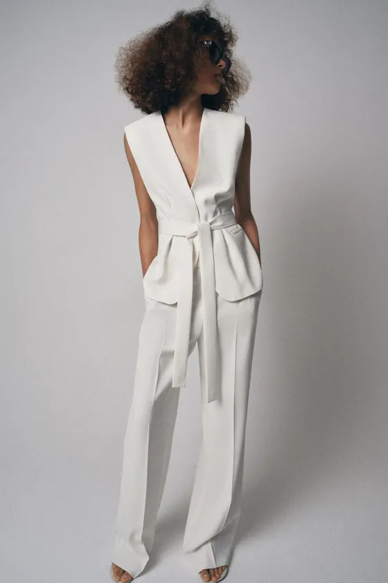 ЖИЛЕТ С ПОЯСОМ — ZW COLLECTION