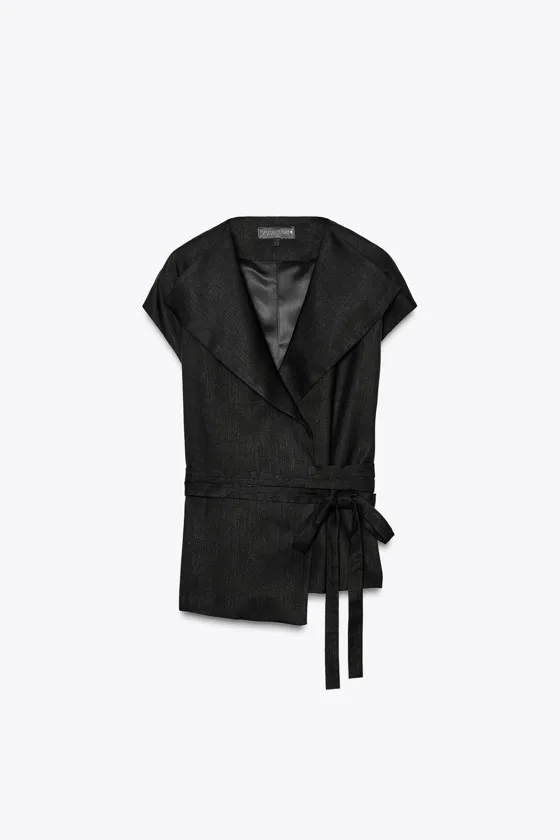 ЖИЛЕТ ИЗ СМЕСОВОГО ЛЬНА — ZW COLLECTION