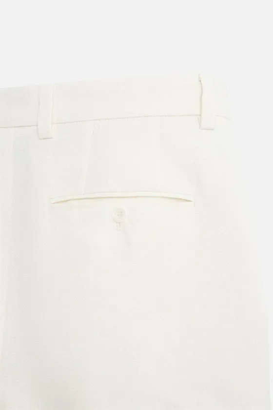 ШОРТЫ КЛАССИЧЕСКОГО КРОЯ ИЗО ЛЬНА И ХЛОПКА