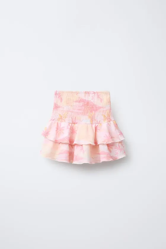 ЮБКА-ШОРТЫ С РЕЛЬЕФНЫМ УЗОРОМ «ПАЛЬМЫ»