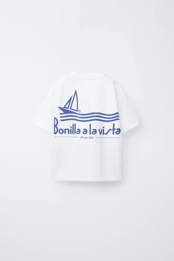 Футболка с принтом bonilla a la vista ® x zara