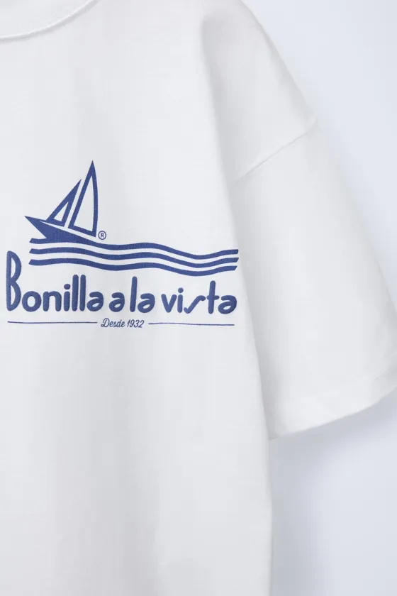 Футболка с принтом bonilla a la vista ® x zara