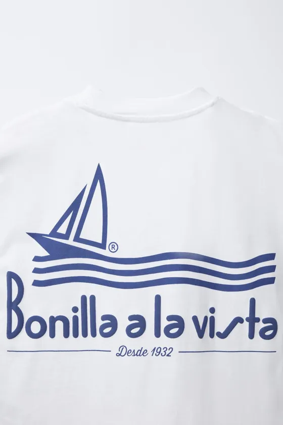 Футболка с принтом bonilla a la vista ® x zara