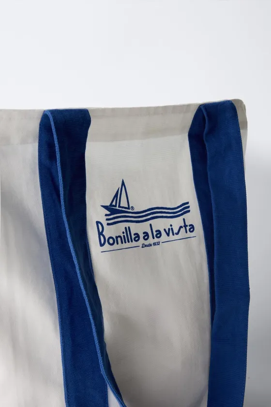 Сумка-шоппер bonilla a la vista ® из хлопковой ткани zara fabric