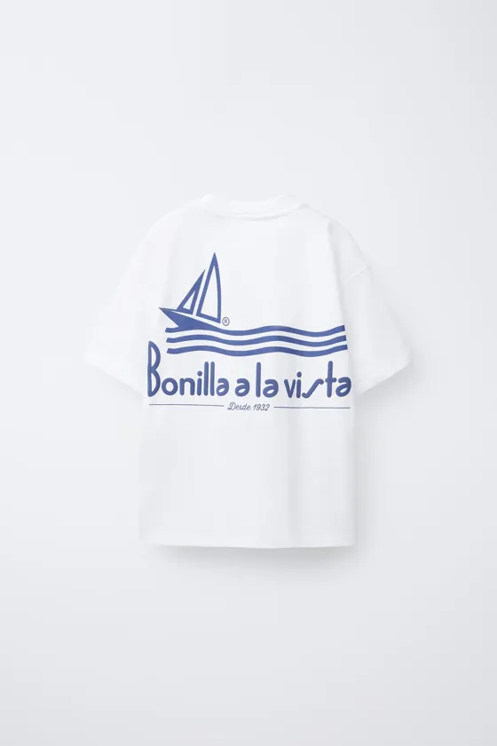 Футболка с принтом bonilla a la vista ® x zara