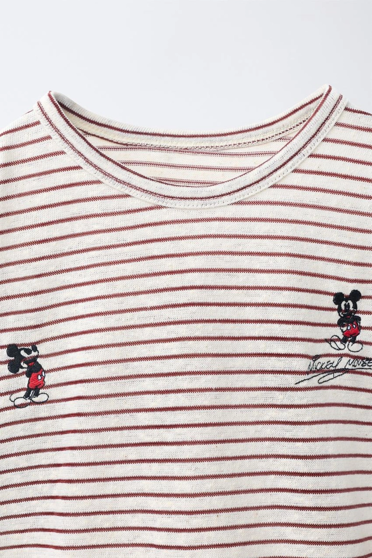 Футболка в полоску с вышивкой mickey mouse © disney