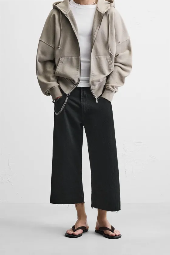 ДЖИНСОВЫЕ ШОРТЫ RELAXED FIT WIDE-LEG