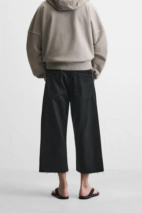 ДЖИНСОВЫЕ ШОРТЫ RELAXED FIT WIDE-LEG