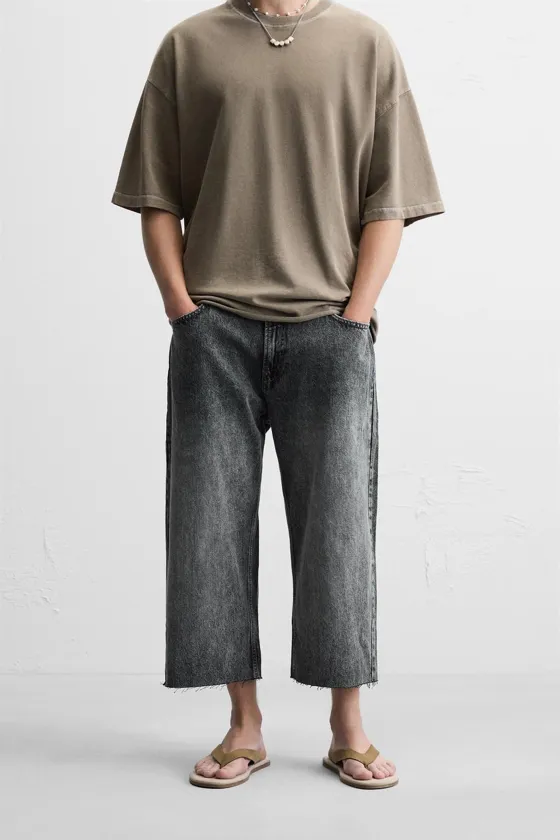 ДЖИНСОВЫЕ ШОРТЫ RELAXED FIT WIDE-LEG
