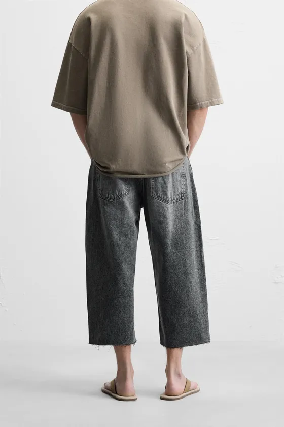 ДЖИНСОВЫЕ ШОРТЫ RELAXED FIT WIDE-LEG