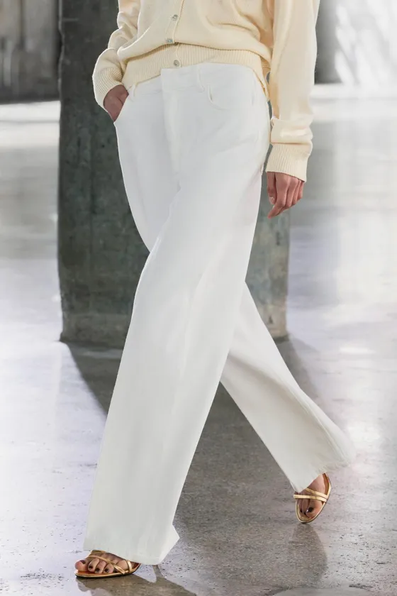 ДЖИНСЫ WIDE LEG С ВЫСОКОЙ ПОСАДКОЙ — ZW COLLECTION