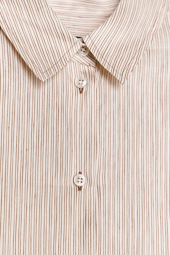 РУБАШКА ОВЕРСАЙЗ ИЗ СМЕСОВОГО ЛЬНА — коллекция Zara «ZW»