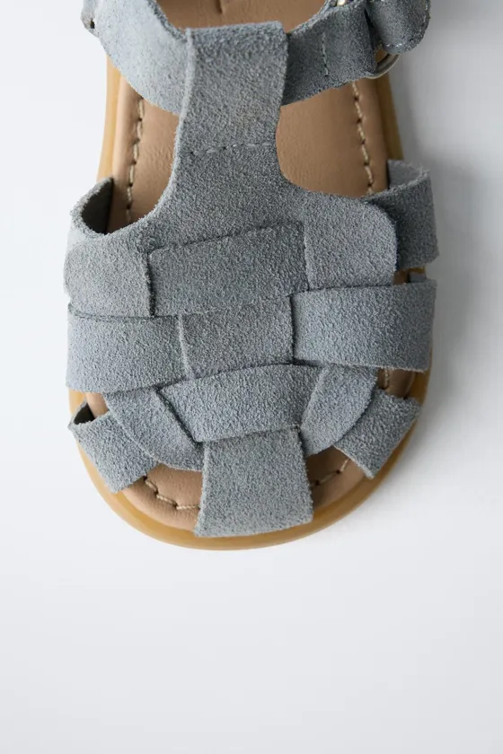 BAREFOOT САНДАЛИИ В КОЖАНУЮ КЛЕТКУ