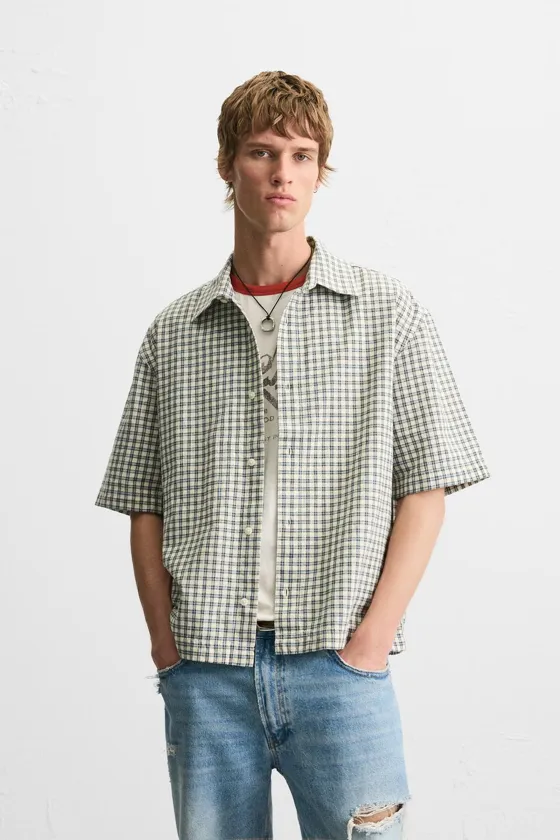 РУБАШКА BOXY FIT В КЛЕТКУ