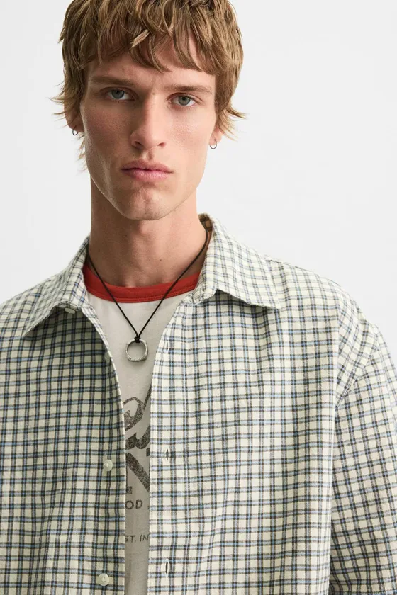 РУБАШКА BOXY FIT В КЛЕТКУ