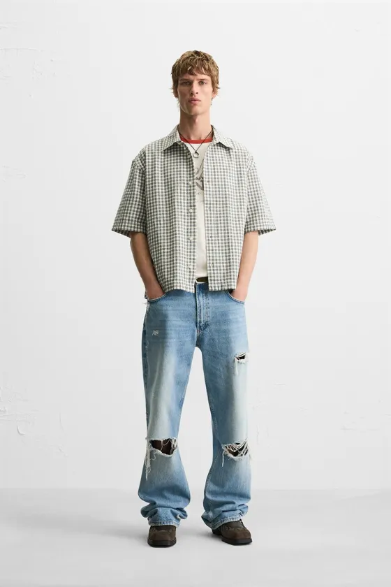 РУБАШКА BOXY FIT В КЛЕТКУ