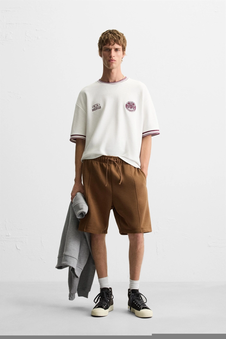 Бермуды seam jogger с завышенной талией