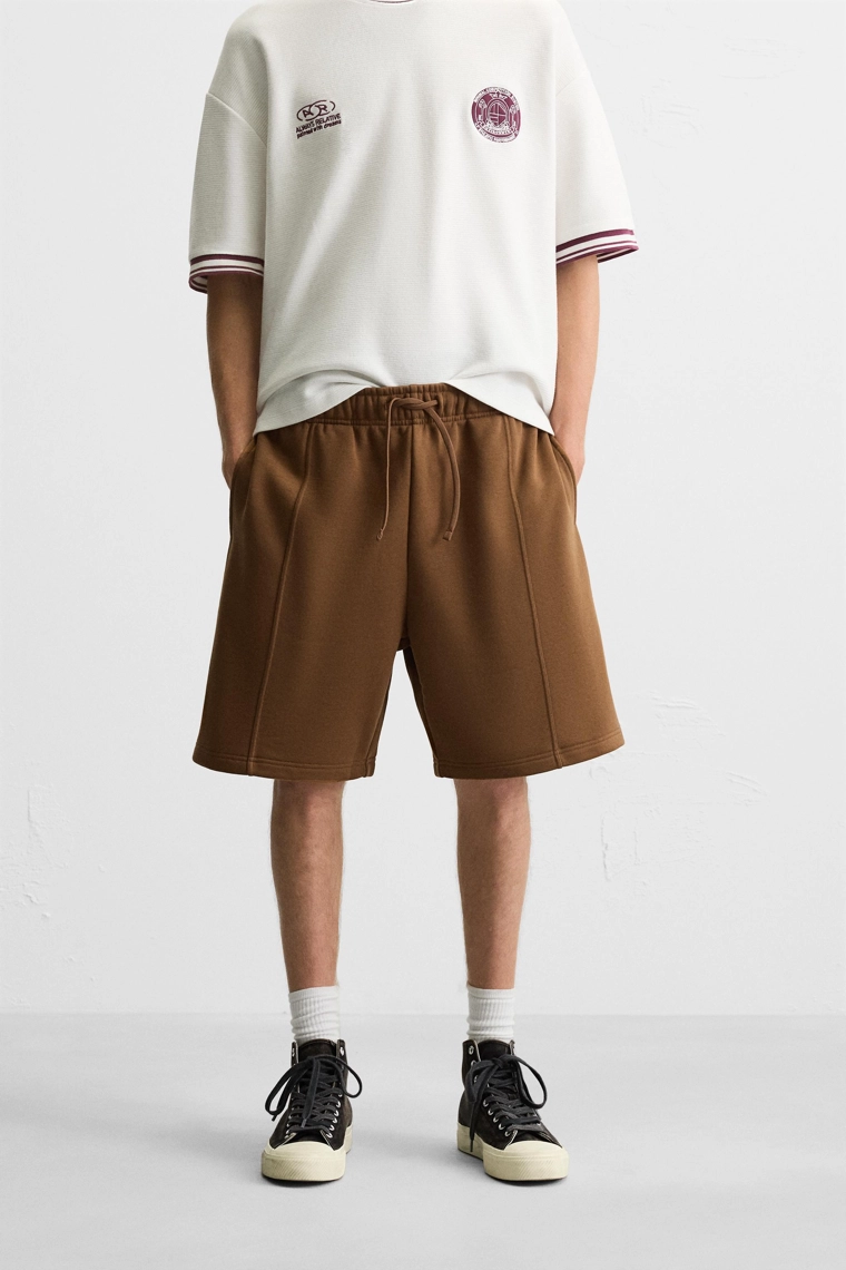 Бермуды seam jogger с завышенной талией