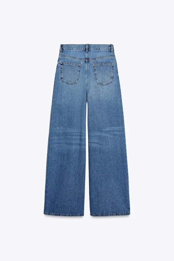ZW COLLECTION HIGH-WAIST PALAZZO JEANS