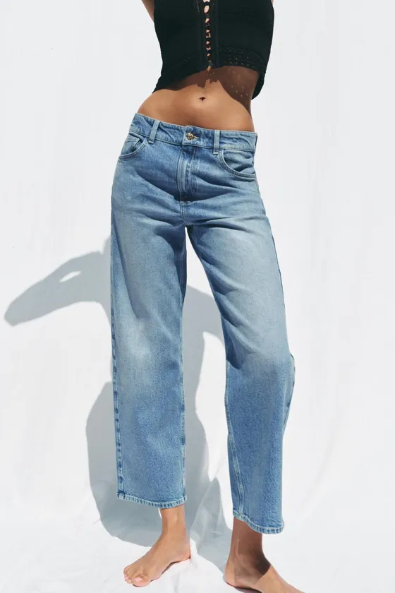 ДЖИНСЫ С ВЫСОКОЙ ПОСАДКОЙ Z1975 STRAIGHT ANKLE LENGTH
