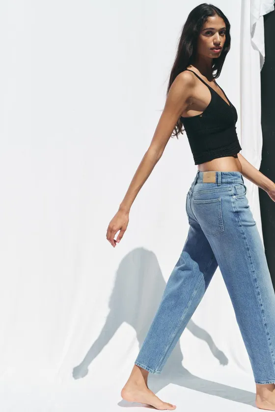 ДЖИНСЫ С ВЫСОКОЙ ПОСАДКОЙ Z1975 STRAIGHT ANKLE LENGTH