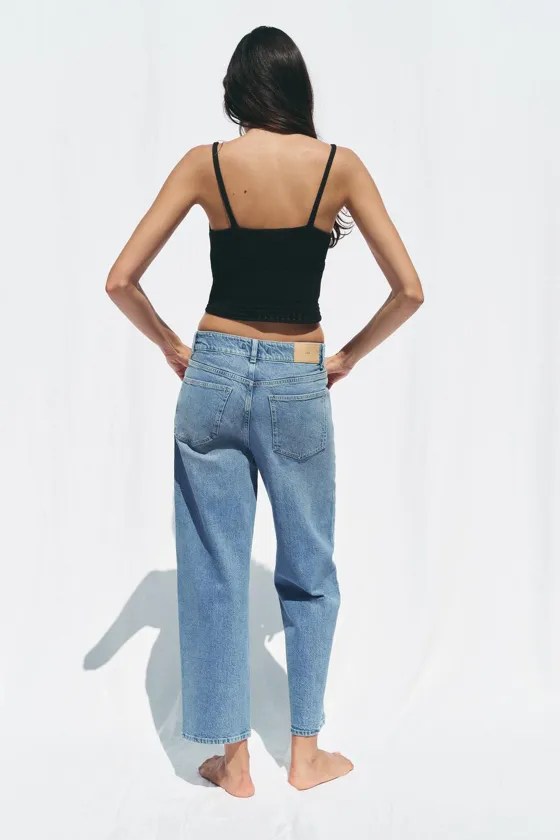 ДЖИНСЫ С ВЫСОКОЙ ПОСАДКОЙ Z1975 STRAIGHT ANKLE LENGTH