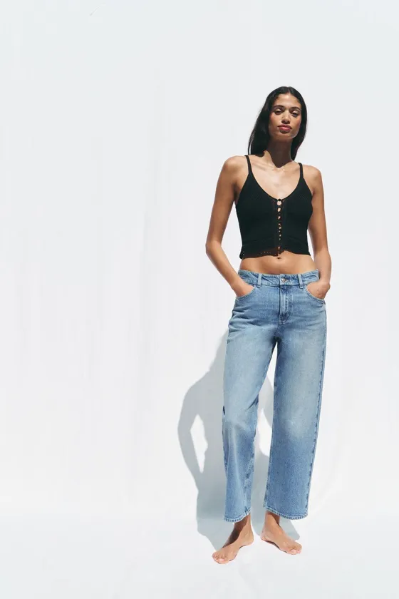 ДЖИНСЫ С ВЫСОКОЙ ПОСАДКОЙ Z1975 STRAIGHT ANKLE LENGTH