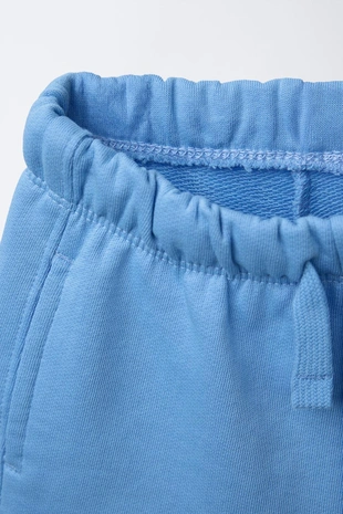 Sky blue | 1880/810/403 - Zara Шорты из мягкой ткани с надписью