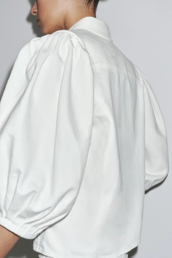 ZW COLLECTION DENIM BLOUSE