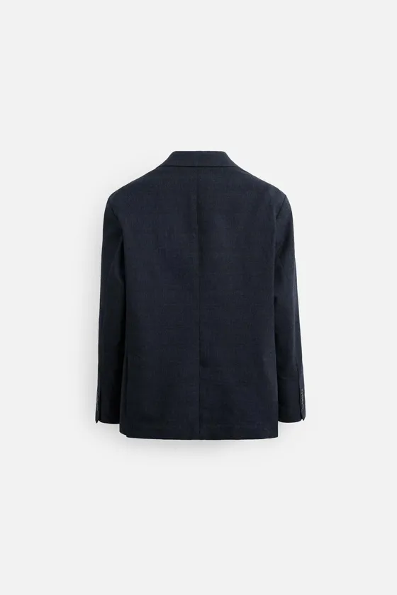 БЛЕЙЗЕР REGULAR FIT ИЗ РЕЛЬЕФНОЙ ТКАНИ