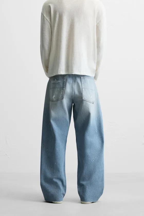ДЖИНСЫ BAGGY С РАЗРЕЗАМИ
