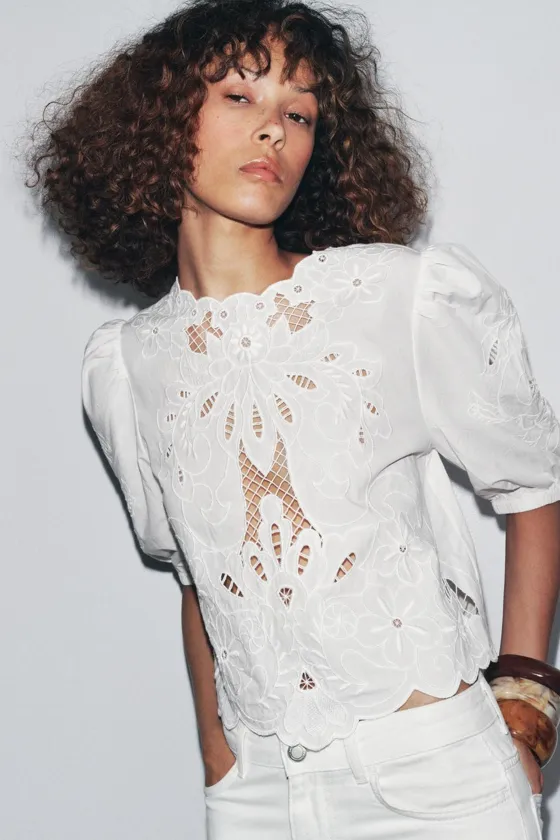 БЛУЗА В РОМАНТИЧЕСКОМ СТИЛЕ — ZW COLLECTION