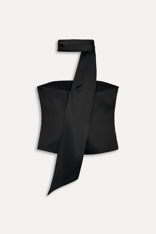 Атласный топ с шарфом — 50TH ANNIVERSARY- Заказать в России