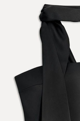 Атласный топ с шарфом — 50TH ANNIVERSARY- Заказать в России