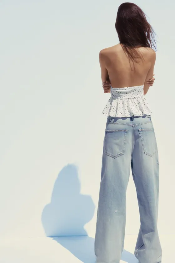 ТОП С ГОРЛОВИНОЙ ХАЛТЕР И ВОЛАНАМИ