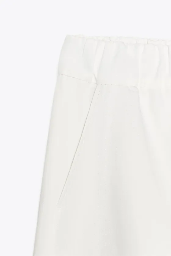 БРЮКИ ОБЪЕМНОГО КРОЯ ИЗ СМЕСОВОГО ЛЬНА — ZW COLLECTION