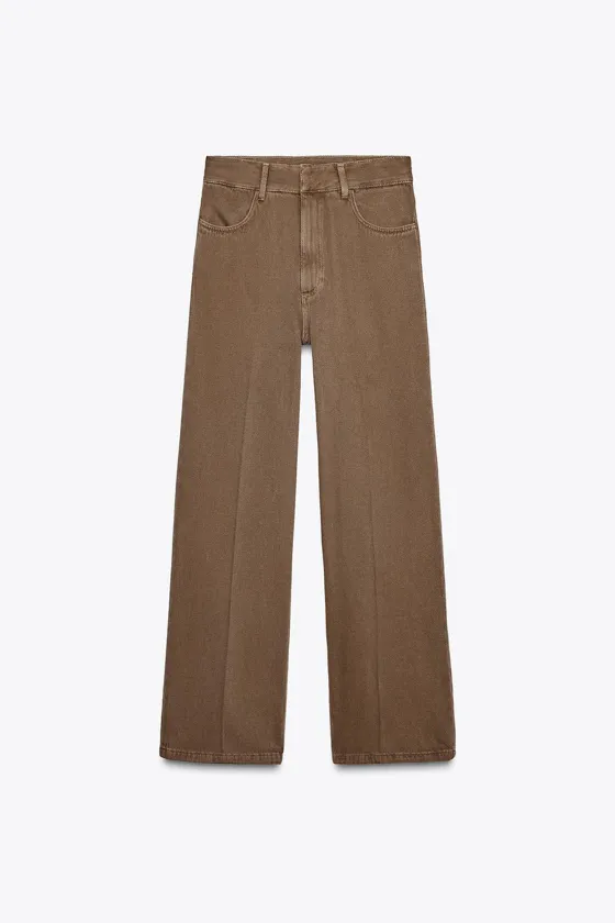ДЖИНСЫ WIDE LEG С ВЫСОКОЙ ПОСАДКОЙ — ZW COLLECTION