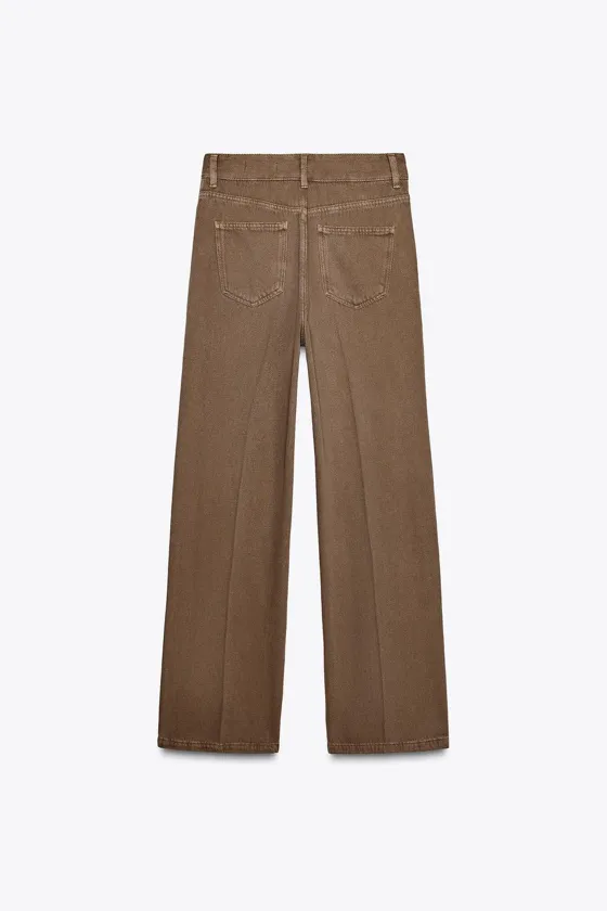 ДЖИНСЫ WIDE LEG С ВЫСОКОЙ ПОСАДКОЙ — ZW COLLECTION