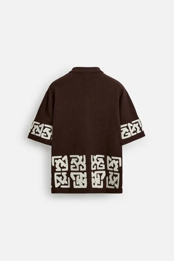 РУБАШКА RELAXED FIT С ВЫШИВКОЙ